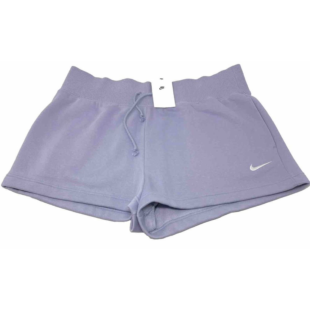 Women's Nike Sportswear Loose Fit High Rise Shorts Light Purple NWT $55‎ XL